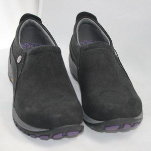 Dansko Patti Black Milled Nubuck Vibram Sols Sz 37